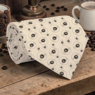 Cravate Tie personnalisé pour les amateurs de café au lait