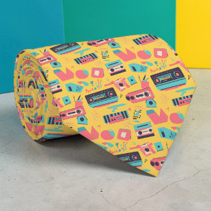 Cravate Tie personnalisé sur la culture pop rétro des anné
