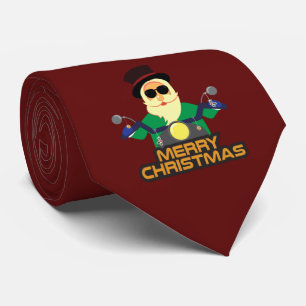 Cravate Tie pour homme Biker Santa