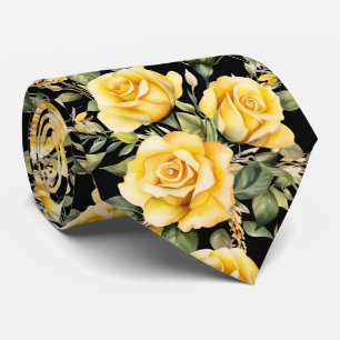 Cravate Tie pour homme Necktie florale pour mariage et é