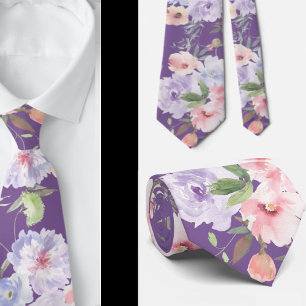 Cravate Tie pour homme Nœud papillon floral pour mariage