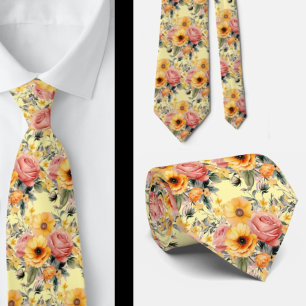 Cravate Tie pour homme   Nœud papillon floral pour mariage