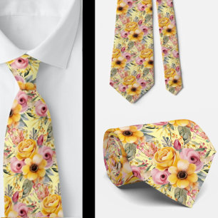 Cravate Tie pour homme   Nœud papillon floral pour mariage