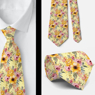 Cravate Tie pour homme   Nœud papillon floral pour mariage