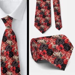 Cravate Tie pour homme Nœud papillon floral pour mariage