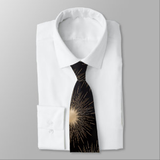 Cravate Tie pour homme noir et or Luxe – Elega