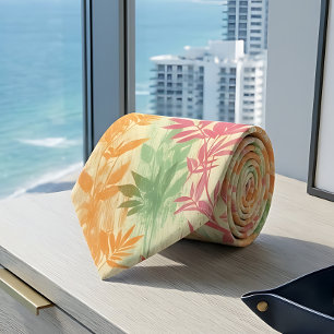 Cravate Tie pour hommes de style Miami tropical des années