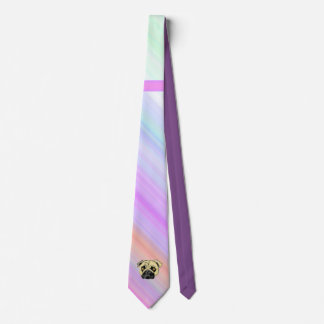 Cravate Tie Pug Rose