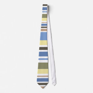 Cravate Tie rayures colorées rétro vintage #4