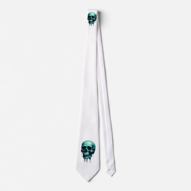 Cravate tie skull  (Devant)
