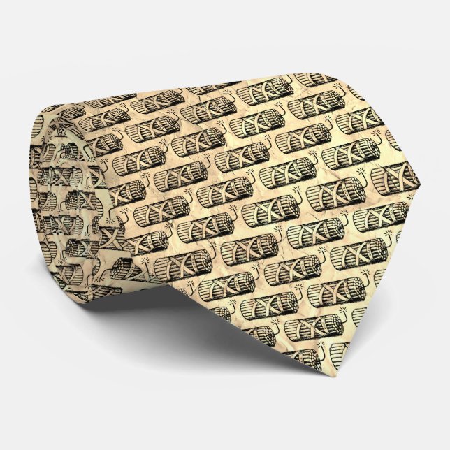 Cravate Tie vintage avec plan de TNT (Roulé)