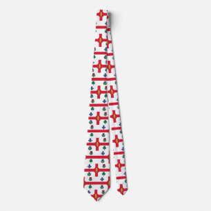 Cravate Tied avec le drapeau de Montréal, Canada