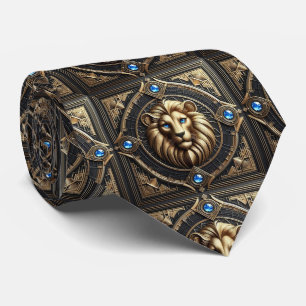 Cravate Tied Lion Rugissant   Mode Masculine pour Hommes