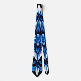Cravate tiedel mandala saphir