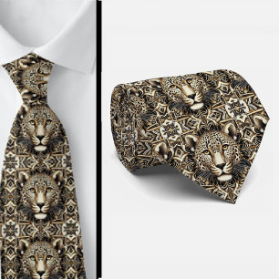 Cravate Tiedrayon Léopard Audacieux Mode Masculine pour