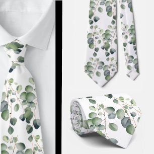 Cravate Ties formelles à col eucalyptus Simples et class