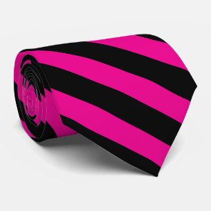 Cravate Ties noires et roses maçonniques à monogramme Ca