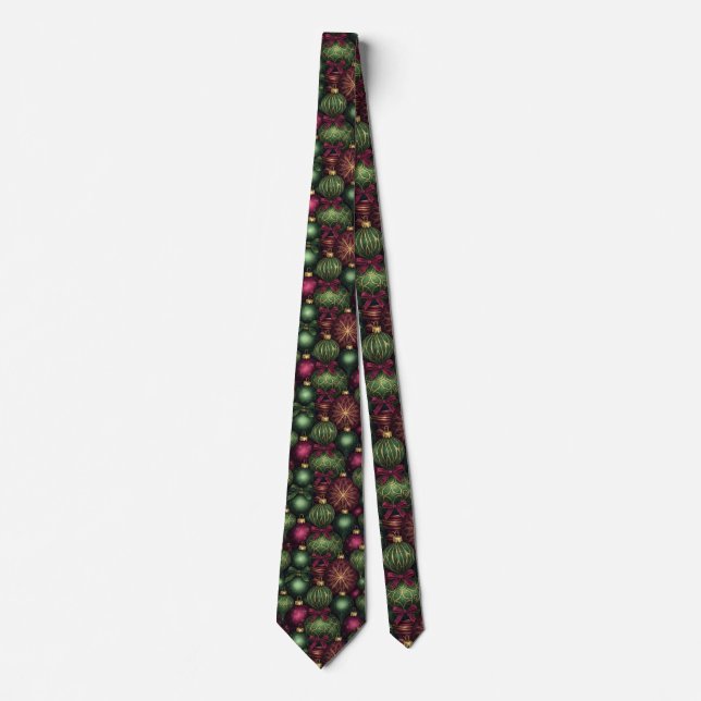Cravate Tinsel Town  - Men's Christmas Custom Necktie (Devant)