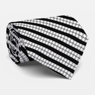 Cravate Tissu à dentelle    Foulard à rayures ornementales