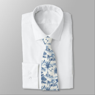 Cravate Toile Tropicale De Jouy