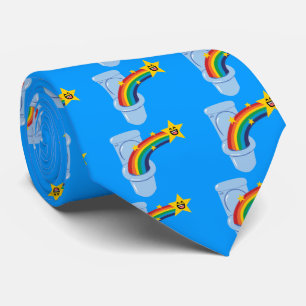 Cravate Toilette Arc-en-ciel