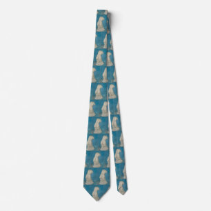 Cravate Torse de Vénus de Van Gogh Impressionnisme Bleu