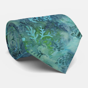 Cravate Tortues marines Batik