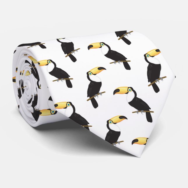 Cravate Toucans (Roulé)
