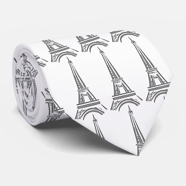 Cravate Tour Eiffel (Roulé)