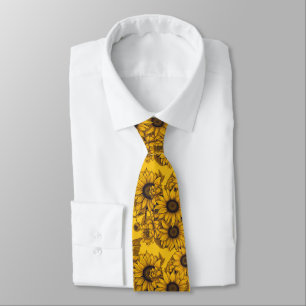 Cravate tournesols 3d