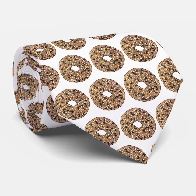 Cravate Tout Bagel Pain Baker Foie Pâtisserie Chef (Roulé)