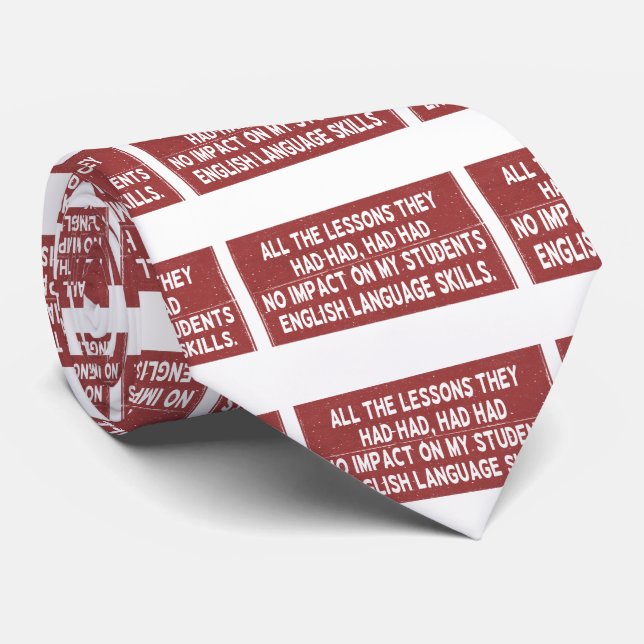 Cravate Toutes les leçons qu'ils ont tirées n'ont eu aucun (Roulé)