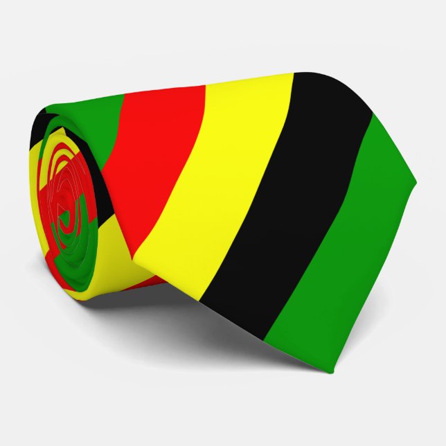 Cravate Traces Afrocentriques (Roulé)