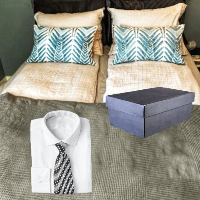 Cravate Trait en asphalte (This Stitch In Asphalt design, is perfect for the office, and after hours!)