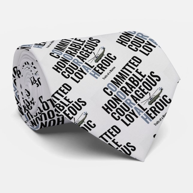 Cravate Traits d'un marin (Roulé)