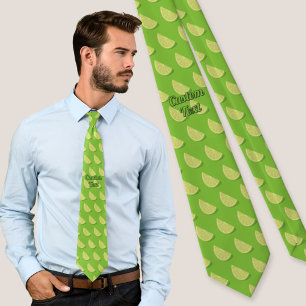 Cravate Tranche de citron vert
