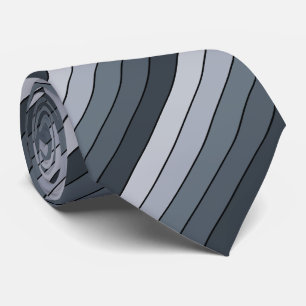Cravate Trendy Modern Space Gris Stripes