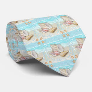 Cravate Trois Coquillages de Plage
