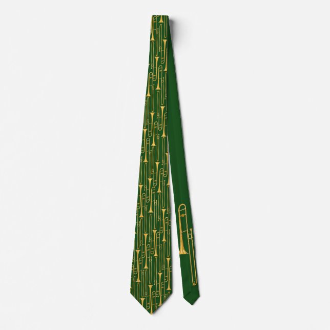 Cravate Trombone (vert) (Devant)