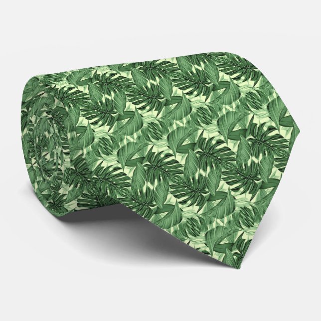 Cravate Tropical Leaf Twist (Roulé)