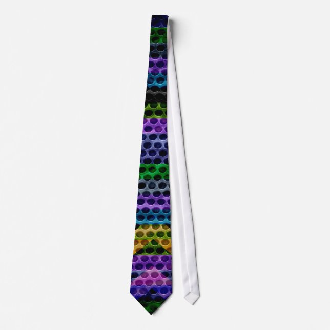 Cravate Trou Chevron Peint (Devant)