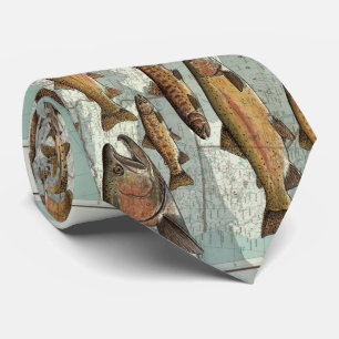 Cravate Truite Map (1999) des Etats-Unis