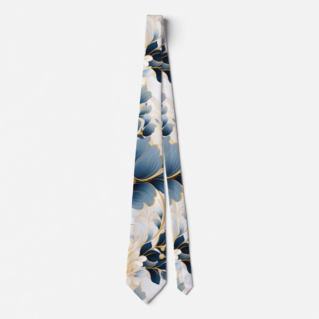 Cravate Un Mariage Floral Series Design 12 (Devant)