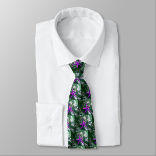 Cravate Un Motif de plage Rocky Starfish violet