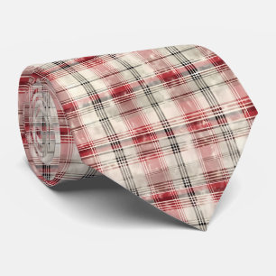 Cravate Un Tartan de Noël Floral Design série #15