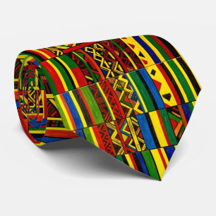 Cravate Une interprétation stylisée de l'impression "Kente