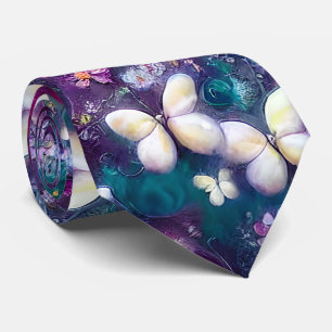Cravate Une série de papillons mystiques Design 5