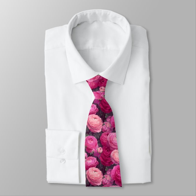 Cravate Unique Best Gifts For Men Ranunculus (Attaché)