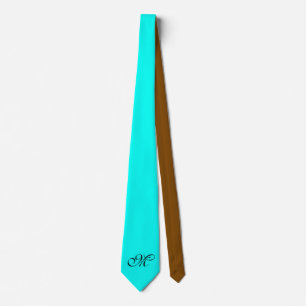 Cravate Uniquement Arrière - plan couleur - brun turquoise