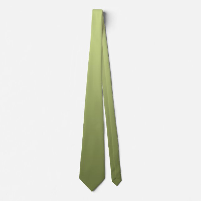 Cravate Uniquement Gradients Couleur - vert olive + votre  (Devant)